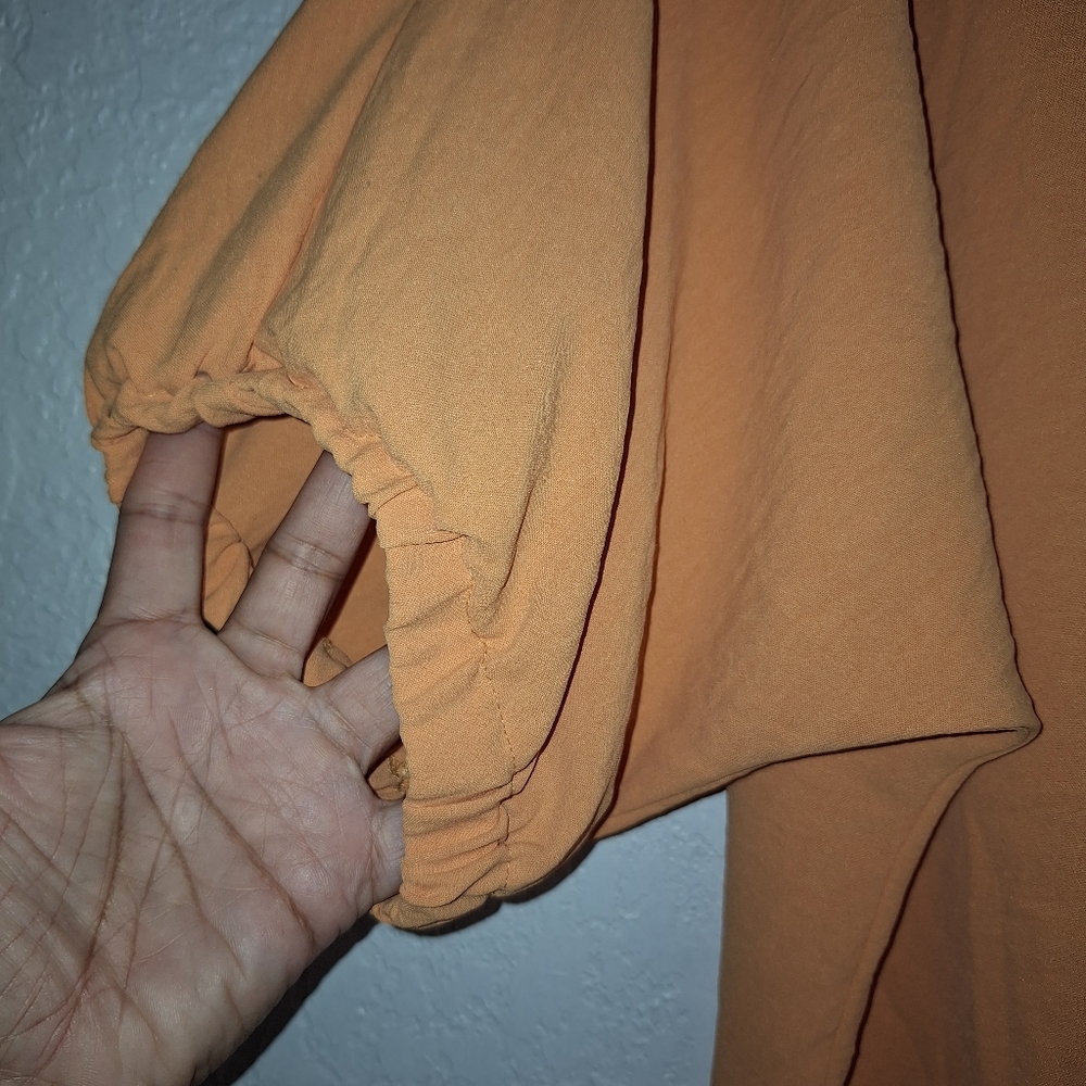 Adrienne V-Neck Blouse Short Sleeve Shirt Summer Half Sleeve Baggy Top 2X - Picture 5 of 8